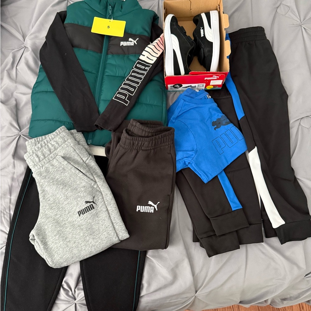 Puma Kids Sets, Sweats, Shorts, Tees and Sneakers